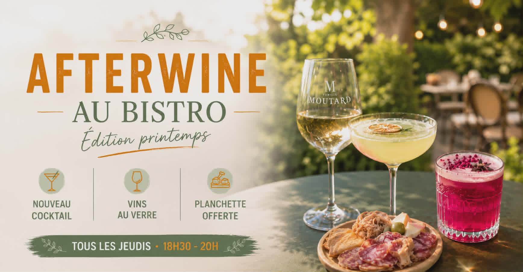 AFTERWINE — TOUS LES JEUDIS AU BISTRO 🍷