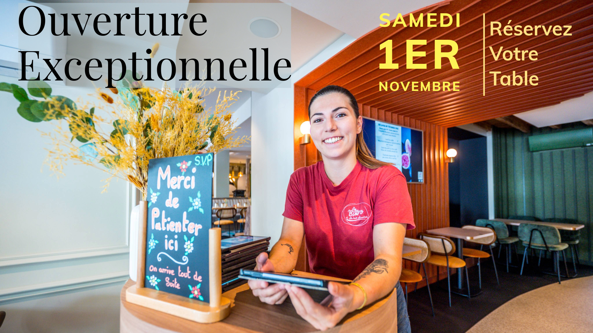 Ouverture exceptionnelle – Samedi 1er novembre